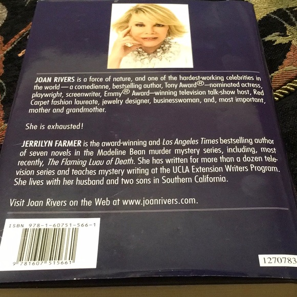 NWT, MURDER AT at the ACADEMY AWARDS, Joan Rivers,Large Print edition,Hardcover - Picture 2 of 6